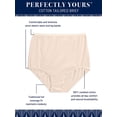 thumbnail image 4 of Vanity Fair Womens Perfectly Yours Traditional 3-Pack Cotton Brief, 6, 4 of 5