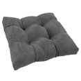 thumbnail image 1 of 19-inch Squared Microsuede Tufted Dining Chair Cushion, 1 of 1