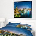 thumbnail image 2 of Design Art Colorful New York City Panoramic View Framed Canvas Art Print, 2 of 5