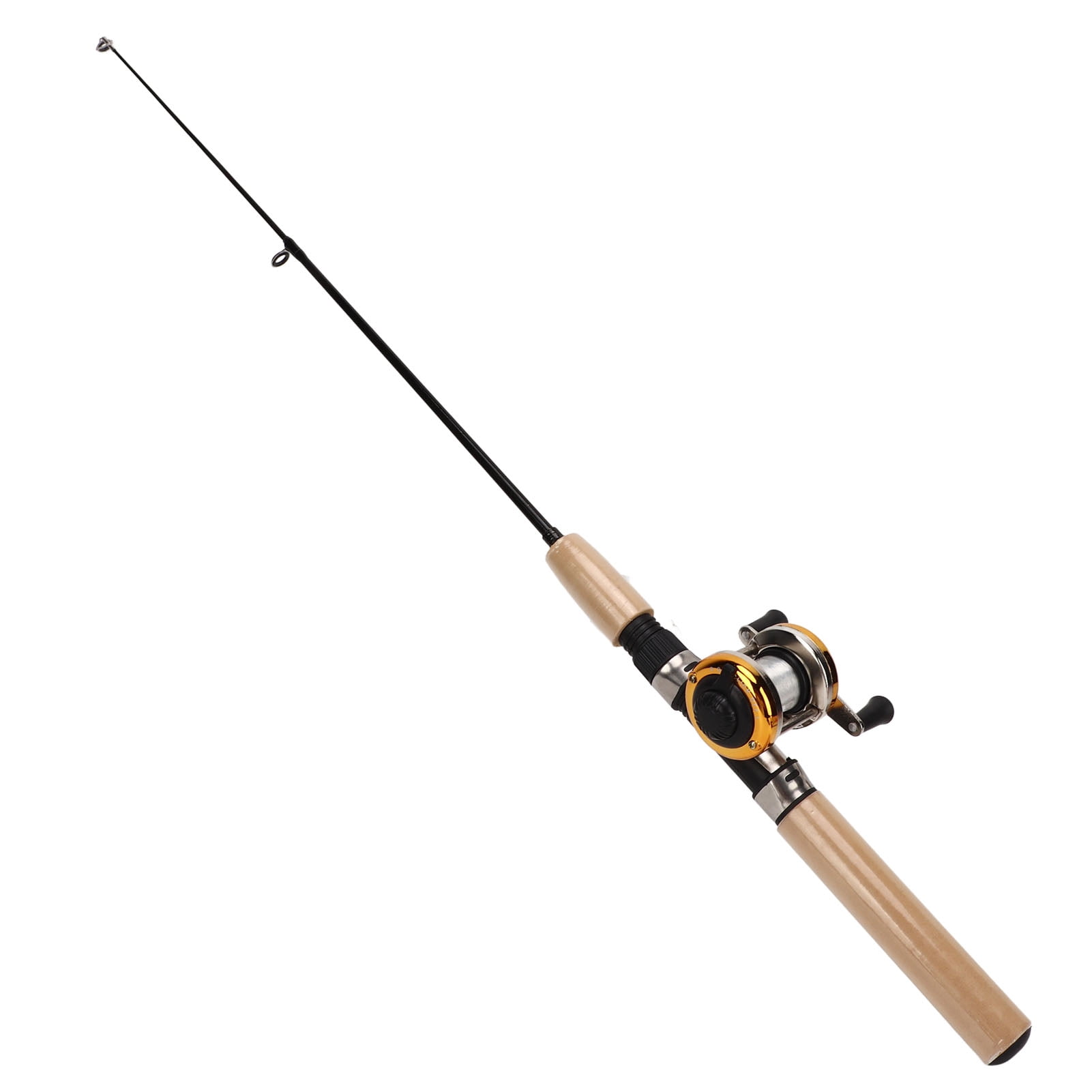 Ice Fishing Rod, Ice Fishing Pole Set Copper Metal  For Outdoor