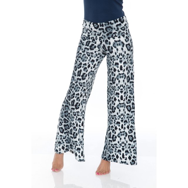 White Mark Women's Printed Palazzo Pants