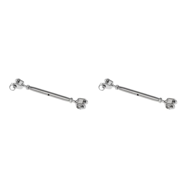 Thinsony Marine 304 Acier Inoxydable Mâchoire / Mâchoire Fermé Corps Tourbillon Rigging Vis Élastique et Argent 6mm 2Set