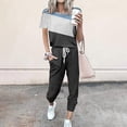thumbnail image 1 of SDNall Ensemble de Sport Décontracté pour Femmes, Coupe Ample, Manches Courtes, 1 of 9