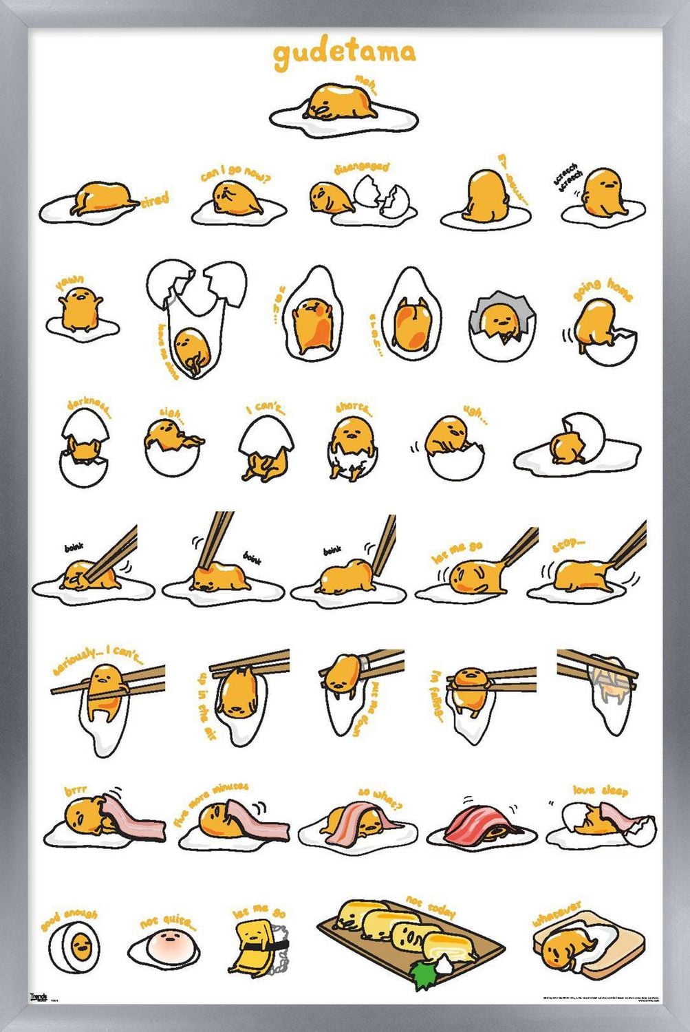 Gudetama - Grid Wall Poster