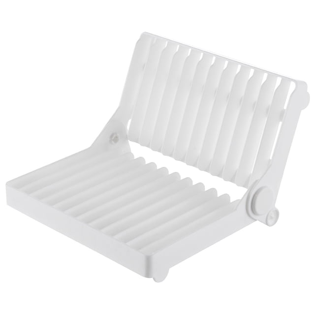 TIELUTT Foldable Dish Plate Drying Rack Organizer Drainer Storage Holder Dish over Drying Rack Dish Drying Rack with Board Kitchen Gagets Metal Dish Drying Rack Roll