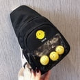 thumbnail image 1 of TIMIFIS Fanny Packs Sling Bag Women’ Fashion Trend Solid Color Cute Pattern Canvas Chest Bag Pocket -, 1 of 1