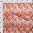 thumbnail image 3 of oneOone Velvet Orange Fabric Swirl & Mandala Craft Projects Decor Fabric Printed By The Yard 58 Inch Wide, 3 of 4