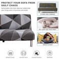 thumbnail image 2 of 2024 Armless Futon Sofa Bed Cover  Stretch Sofa Couch Slipcovers Without Armrests  Printed Furniture Protector Cover  9 Colors, 2 of 8