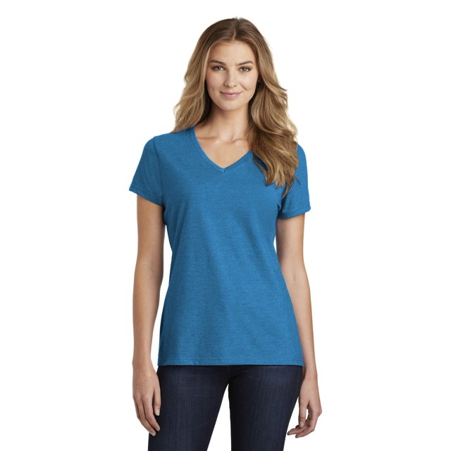 Port & Company Ladies 3 Pack Bundle Fan Favorite Blend V-Neck Tee, Multipack (Sizes XS - 4XL)