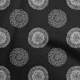 thumbnail image 1 of oneOone Silk Tabby Black Fabric Florals Sewing Craft Projects Fabric Prints By Yard 42 Inch Wide, 1 of 4