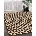 thumbnail image 3 of Ahgly Company Tapis d'Intérieur Lavable à la Machine, Carré, Transitionnel, Rouge Nuit, Tapis de Zone, 6 Pieds Carré, 3 of 7