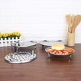 thumbnail image 2 of Stainless Steel Steamer Tray Rack Plate Steam Cooking 3 Stands Round Type 18-30, 2 of 11