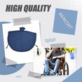 thumbnail image 1 of VONKY Poncho de Pluie Imperméable Inodore PVC pour les Utilisateurs de Fauteuil Roulant Mâchoire Élastique Poignée de Fauteuil Roulant Trou Imperméable Bleu 1Set, 1 of 6