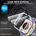 thumbnail image 3 of KOMI 2-Pack for Apple Watch Ultra/Ultra 2 49mm PC All-Around Screen Protector Case, Tempered Glass Screen Protector Case Ultra-Thin for iWatch Ultra/iWatch Ultra 2 49mm Protection Cover -Color Clear, 3 of 5