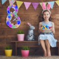 thumbnail image 2 of EIMELI Easter Bunny Light Folding Rattan Ring Light String Ribbon Lights Easter Bunny Garland Pendant Hanging Ornaments, 2 of 18