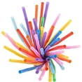 thumbnail image 3 of 100 Pcs/Bag Disposable Plastic Straw Color Art Straws Curved DIY Shape Straw PP Elbow Strong And Sturdy, 3 of 5