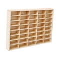 thumbnail image 4 of yuksok Wooden Storage Divider Box Display Box Tabletop Box Wall Mounted Toy Car Storage Car Display Shelf for Doll Store Tiny Dolls 40 Grid, 4 of 8