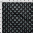 thumbnail image 3 of oneOone Viscose Chiffon Fabric Leaves & Floral Block Decor Fabric Printed BTY 42 Inch Wide, 3 of 4