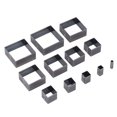 thumbnail image 1 of Leather Punching Die, Clear Squares Leather Cutting Mold Pointed Edges  For Fabric, 1 of 8