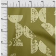thumbnail image 2 of oneOone Polyester Spandex Dark Olive Green Fabric Geometric Half Circle Craft Projects Decor Fabric Printed By The Yard 56 Inch Wide, 2 of 4