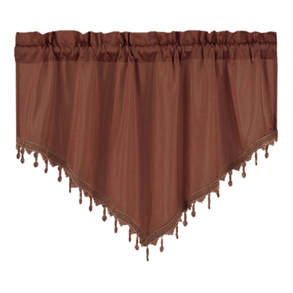 Curtains Short Curtains Solid Color Curtains Triangular Curtains Household Curtains Small Curtains Through Rod Curtains