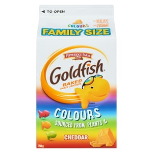 Goldfish® Colours Cheddar Crackers à fromage Taille de la famille Carton 750g