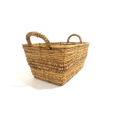 Hometrends  Panier de rangement en jacinthe d’eau tissée