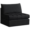 thumbnail image 1 of Meridian Furniture Jacob Black Velvet Armless, 1 of 8