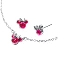 thumbnail image 2 of Claire's Disney License Minni Mouse Gemstone Necklace and Matching Earrings for Libra, 2 of 4