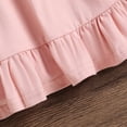 thumbnail image 4 of SXcggal One Robe Unie de Printemps et d'Automne pour Petites Filles, Manches Longues, Col Rond, Jupe Trapèze, Respirante, Mignonne, Décontractée, Robe pour Fille, 4 of 6