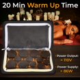 thumbnail image 3 of SereneLife Portable Basalt Stone Massage Set with Heating Bag - Hot Stones Massaging Black Basalt Kit, 12 Rocks Massage Stones and Warmer Set, Soothing Massage Accessories, 3 of 4