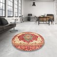 thumbnail image 3 of Ahgly Company Indoor Rectangle Abstract Red Persian Area Rugs, 8' x 12', 3 of 6