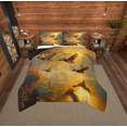 thumbnail image 1 of Erosebridal Duck Bedding Full Comforter Set for Teens, Rustic Lake Comforter Sets Full Size, Farmhouse Hunting Reversible Down Comforter, Breathable Room Decoration, 3pcs, 1 of 8