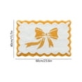 thumbnail image 3 of Flocked Velvet Bath Mat with Bow Design | Soft Plush Absorbent Shower Rug for Bathtub | Non-Slip Latex Backing Quick Dry Floor Mat for Bathroom | Washable Microfiber Runner for Sink, Tub, Doorway, 3 of 6
