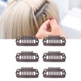 thumbnail image 4 of Clips, Différents Clips d'Utilisation Snap Peigne Matériau Durable pour Femme pour Berline Brun Foncé, 4 of 8