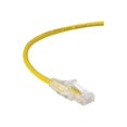 thumbnail image 1 of Black Box Slim-Net - Patch cable - RJ-45 (M) to RJ-45 (M) - 5 ft - UTP - CAT 6 - booted, molded, stranded - yellow, 1 of 4