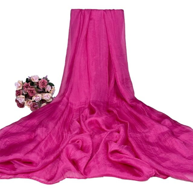 Xingzhi Versatile Long Scarf For Different Outfits And Occasions Made With Chiffon Long Shawls And Wraps Rose Red