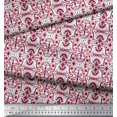 thumbnail image 3 of Soimoi Velvet Fabric Damask Ethnic Print Fabric by Yard 58 Inch Wide, 3 of 3