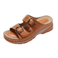 thumbnail image 1 of Sandales Compensées de Plage pour Femmes, Loisirs et Vacances, Confortables, avec Boucle de Ceinture, 1 of 9