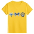 thumbnail image 1 of Vêtements pour Tout-Petites Filles T-Shirts à Manches Courtes Imprimés pour Filles Col Rond Vêtements d'Été pour Tout-Petites Vêtements pour Filles 1-2 Ans, 1 of 3