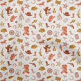 thumbnail image 1 of oneOone Georgette Viscose Orange Fabric Cowboy Sewing Craft Projects Fabric Prints By Yard 42 Inch Wide, 1 of 5