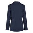 thumbnail image 4 of 2025 Women's Plus Size Jacket Women Plus Size Long Coat Daily Fall Regular Coat Extra Long Sleeve Jacket for Women Regular Fit Breathable Casual Jacket Long Sleeve Solid Color Quilted, 4 of 7