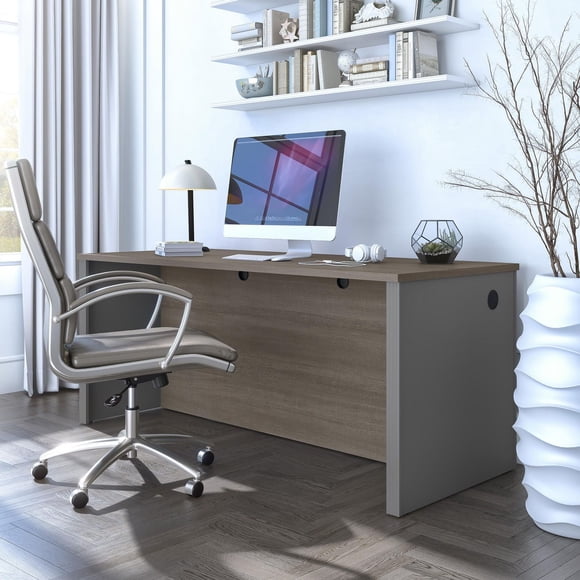 Bureau sans caisson 72L Prestige + de Bestar, chocolat blanc et antigua