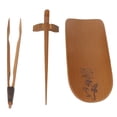 thumbnail image 2 of Tea Scoop, Hand-Made Carving Tea Accessories Bamboo Tea Set, Natural Bamboo Tea Scoop Set 4Pcs/Set For Home Office Chrysanthemum, 2 of 8