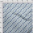 thumbnail image 3 of oneOone Polyester Spandex Light Blue Fabric Floral Sewing Material Print Fabric By The Yard 56 Inch Wide, 3 of 4