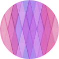 thumbnail image 1 of Ahgly Company Tapis d'Intérieur Ronds Lavables à la Machine de Style Transitionnel Violet Violet, 8 Pieds Rond, 1 of 7