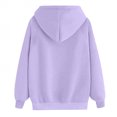 thumbnail image 5 of Pompotops Femmes Lâches Sweat-Shirt à Manches Longues Chemisier à Capuche à Capuche Citrouille, 5 of 5