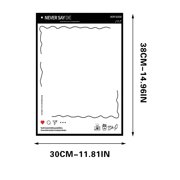 Vwrxbz Magnetic Refrigerator Sticker Message Board Dry Erase Board for F with Marker