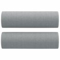 thumbnail image 3 of vidaXL 3-Seater Sofa with Throw Pillows Light Grey 180 cm Fabric, 3 of 5