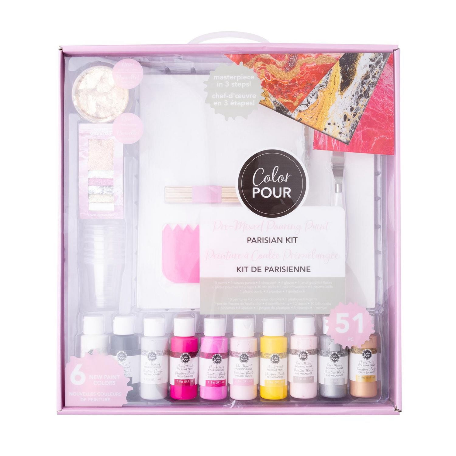 Color Pour Parisian Paint Pouring Kit